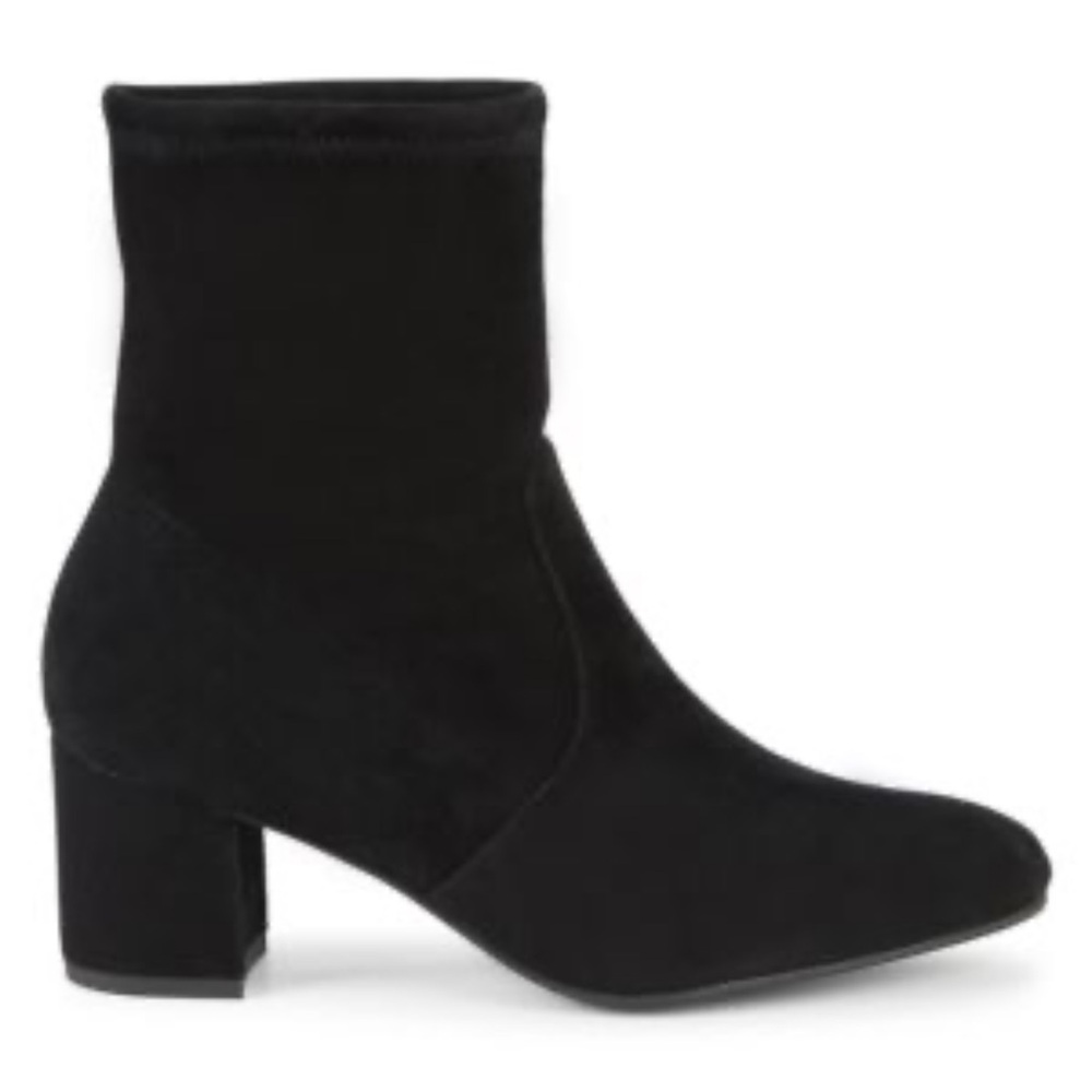 Stuart Weitzman Siggy 60 Stretch Suede Booties - image 1